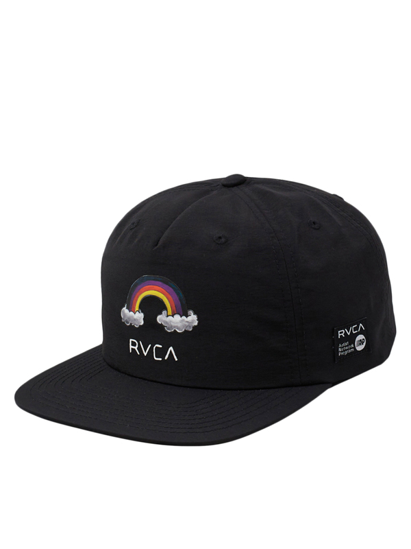 RVCA RAINBOW CONNECTION black skate kšiltovka černá