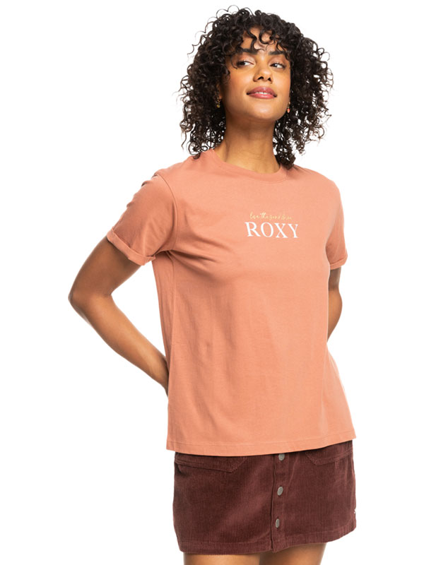 Roxy NOON OCEAN CEDAR WOOD dámské skate tričko - M oranžová