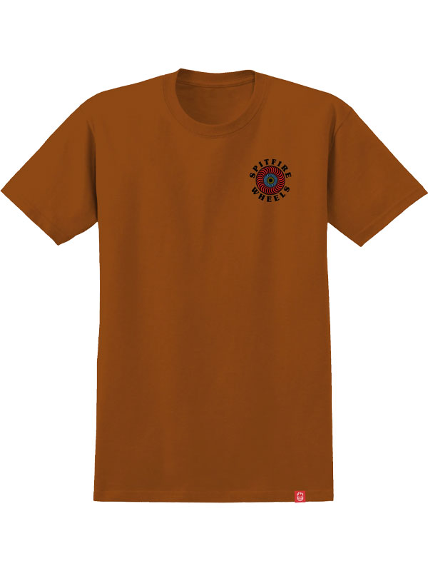 Spitfire OG CLASSIC FILL T. ORANGE w/ MULTI COLOR Print pánské tričko krátký rukáv - XL oranžová