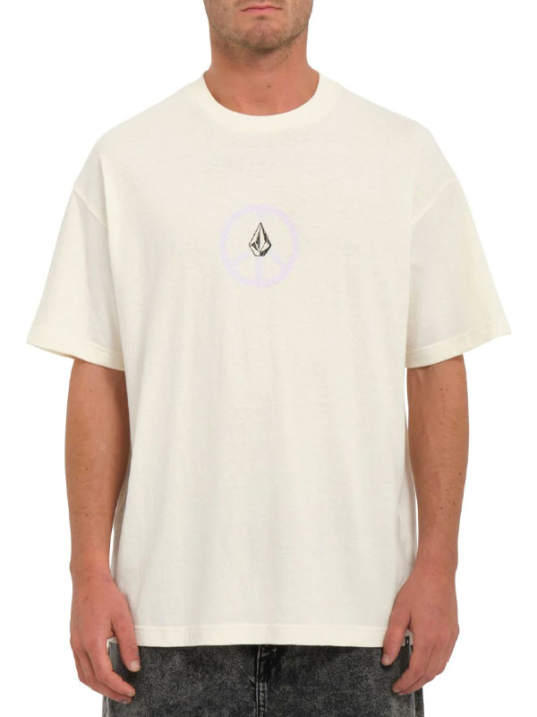 Volcom Breakpeace DIRTY WHITE pánské tričko krátký rukáv - S bílá