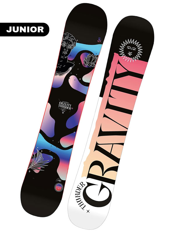 Gravity THUNDER JR dětský snowboard - 135 černá