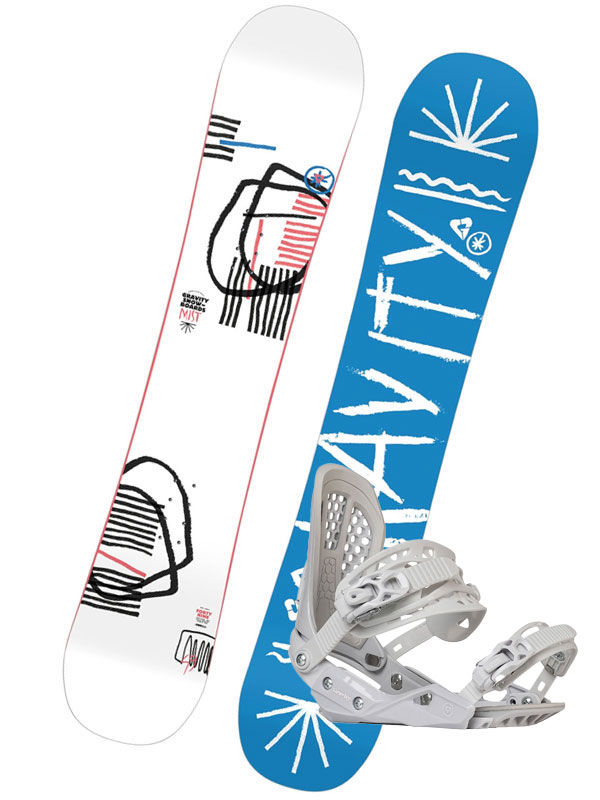 Gravity MIST 2 dámský snowboard s vázáním modrá