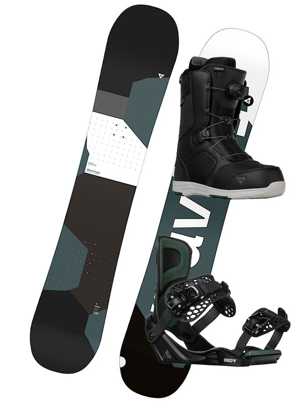 Gravity ADVENTURE IR pánský snowboard s vázáním černá