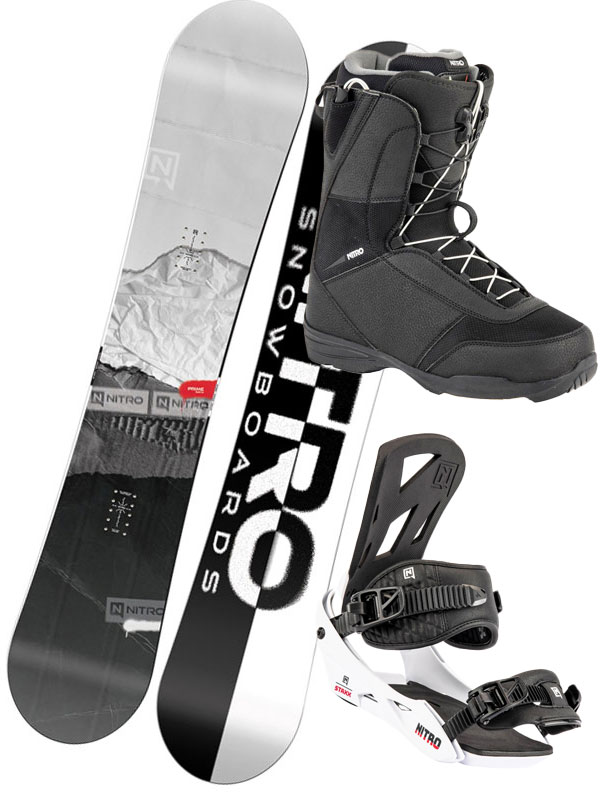 Nitro PRIME pánský snowboard s vázáním černá